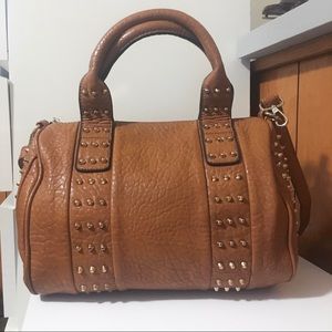Pebbled Studded Speedy Boston Bag